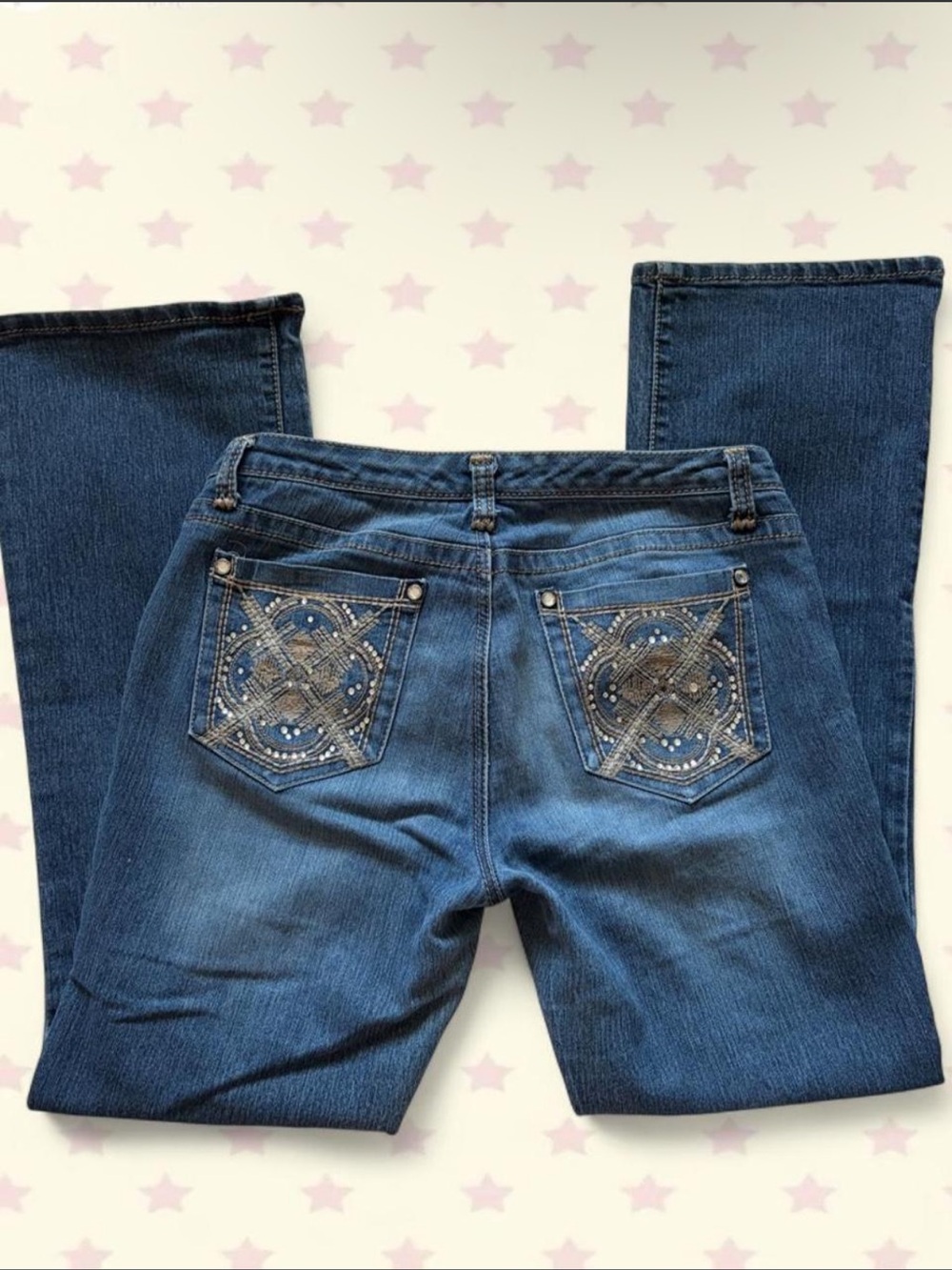 Nine West Boot-Cut Jeans with Embellished Back Pockets